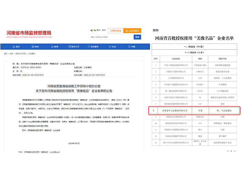 質(zhì)量**，品牌引 領(lǐng)｜河南礦山榮登“美豫名品”榜單